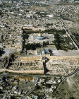 Dome of Rock, El Aksa Mosque and Mount Ophel from south, aerial photograph, Jerusalem, Israel