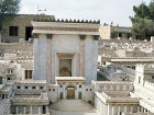 Second Temple, detail, model of Jerusalem at the time of the Second Temple, designed by Michael Avi Yonah in 1966, now in Israel Museum, Jerusalem, Israel