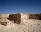 Israel, Tel Arad in the Negev, detail of sacrificial altar in Israelite temple dating from seventh century BC