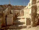 Israel, Tel Arad in the Negev, Holy of holies and Israelite temple dating from seventh century BC