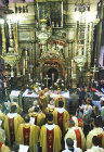 Israel, Jerusalem, Easter Sunday Roman Catholic Mass in the Holy Sepulchre Church