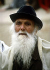 Israel, Jerusalem, an elderly Moroccan Sephardic Jew at the Western Wall