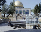 Israel, Jerusalem, the Dome of the Rock and the  Ablutions Fountain