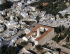 Israel, Jerusalem aerial view of the Mount of Olives, Paternoster Church and the Chapel of the Ascension