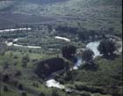 River Jordan, aerial view, Upper Galilee, Israel