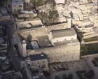 Tomb of the patriarchs, Abraham, Isaac, Jacob, aerial view, Al-Haram Al-Khalil, Hebron, Israel