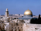 Dome of the Rock  and Western Wall, Jerusalem, Israel