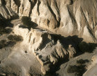 Israel, Wadi Zohar, aerial view of Nabataean fortress, later restored by Byzantines, from the south east