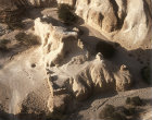 Israel, Wadi Zohar, aerial view of Nabataean fortress, later restored by Byzantines,  from the south east