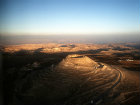Israel, Herodium,  aerial view from the north west with the Hills of Moab in the background