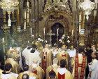 Israel, Jerusalem, Easter Sunday Roman Catholic Mass in the Holy Sepulchre Church