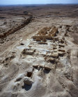 Israel, Nizzana, aerial view of fortress from the east
