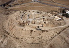 Tel from the south east, aerial, Beersheva, Negev, Israel