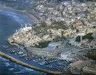 Jaffa (Joppa) ancient city port, aerial view, Israel