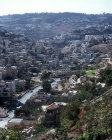 Israel, Jerusalem, looking south down the Kidron Valley to the village of Silwan