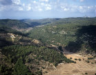 Israel, the Carmel Range, aerial view of the valley looking north