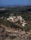 Crusader and Ottoman castles, NE of Acco, aerial view, Yehiam,  Israel