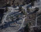 Megiddo, aerial view of ruins on top of Tel, Israel