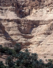 Israel, Jericho, caves in hills near the Monastery of Temptation