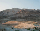 Israel, the Judean wilderness on west coast of the Dead Sea