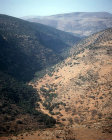 Israel, Galilee, aerial view of mountains near Biria synagogue