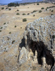 Caves with stalagmites, Nahal Amud, aerial, Galilee, Israel