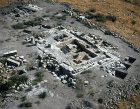 Temple to Caesar Augustus, Banyas, aerial, Caesarea in Philippi, lsrael