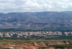 Israel, looking east across the Jordan Valley to the mountains of Gilead