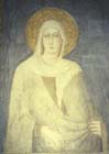 St Clare, by Simone Martini, wall painting 1315, lower church, Basilica of St Francis, Assisi, Italy