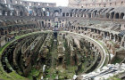 Colosseum, interior, built 70-80 AD, Rome, Italy