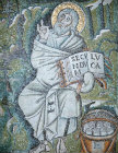 St Luke, sixth century mosaic, San Vitale, Ravenna, Italy