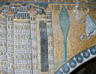Italy Ravenna San Vitale image of Jerusalem 6th Byzantine mosaic