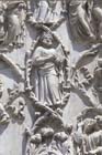 David playing the lyre, 14th century sculpted Tree of Jesse panel, Lorenzo Maitani, Orvieto Cathedral, Orvieto, Italy