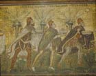 Magi Balthasar, Melchior and Caspar, 6th century mosaic, Sant Apollinare Nuovo, Ravenna, Italy