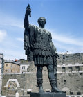 Statue of Trajan, in Roman Forum, Rome, Italy