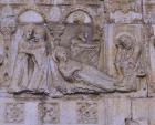 Visitation and Nativity, 11th -12th century relief, Basilica of San Zeno, Verona, Italy