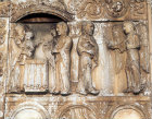 Presentation at the Temple, twelfth century bronze door sculpture, San Zeno, Verona, Italy