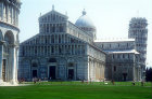 Baptistery begun 1152, Duomo begun 1064 and Leaning Tower begun 1173, Campo dei Miracoli, Pisa, Italy