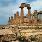 Italy, Sicily, Agrigento, Temple of Juno Lacinia, 5th century BC, south east aspect