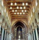 Nave of Monreale Cathedral, circa 1175, Sicily, Italy