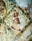 Dancer, detail of eighth century fresco, Qasr al-Amra, Jordan