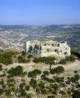 Qalaat el Rabadh, aerial photo of twelfth century Arab fortress built by one of Saladin
