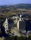 Qalaat el Rabadh, aerial photo of twelfth century Arab fortress built by one of Saladin