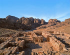 One of several Nabataean houses, Ist century AD, excavated at Zantur on South slope of Petra basin, Jordan