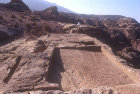 Jabal al-Khubtha, High Place of Sacrifice,  theatre in background, Petra, Jordan