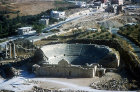 South Theatre, aerial photograph Jerash, Jordan