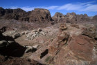 View across Wadi Farasa to Umm al-Biyara, Petra, Jordan
