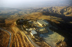Mount Nebo, from where Moses was shown the promised land, aerial photograph, Jordan