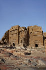 Group of Nabataean carved tombs, Mughar-an-Nasara, just North of Petra basin, Petra, Jordan