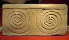 Tarxien, south temple, spiral carved neolithic stone block, 3400-2500 BC, now in  Valletta archaeological museum, Malta